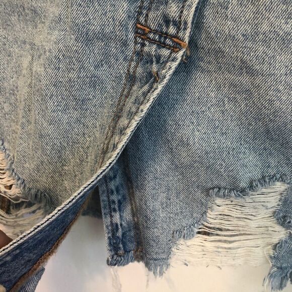 FREE PEOPLE Parker Denim Wrap Skirt.Size 24 - Picture 12 of 13